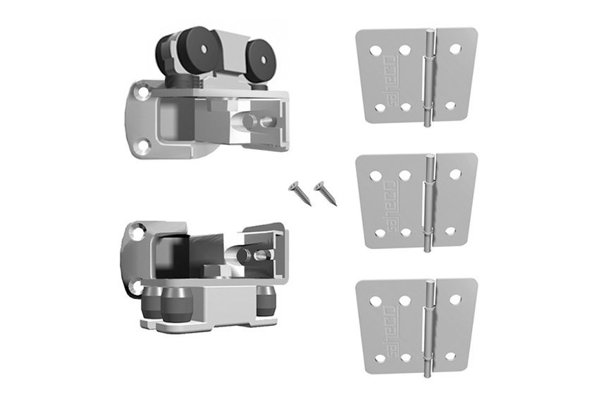 SF-25D fitting set for 2 panels with bottom guide